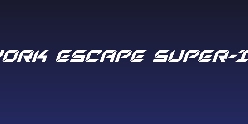 New York Escape Super-Italic Social Header