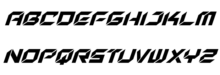 New York Escape Super-Italic Font LOWERCASE