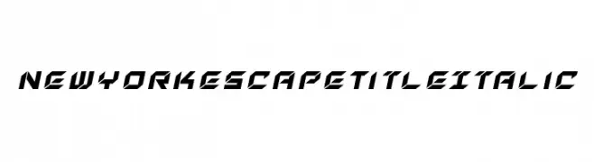 New York Escape Title Italic  Descarca Fonturi Gratis