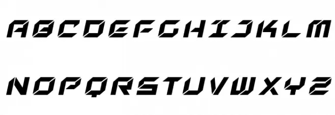 New York Escape Title Italic Schriftart Groß
