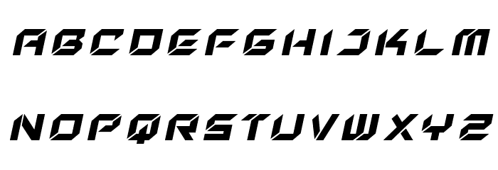 New York Escape Title Italic Font LOWERCASE