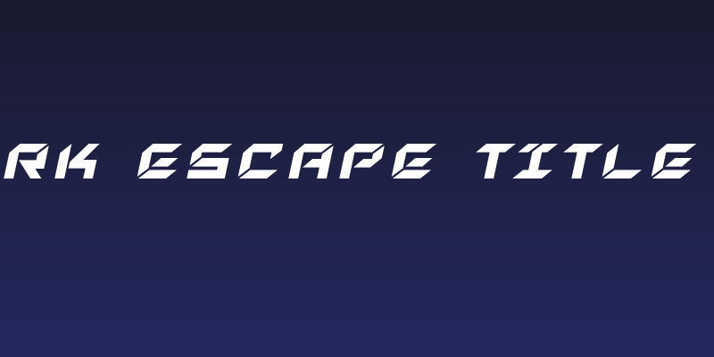 New York Escape Title Italic Social Header