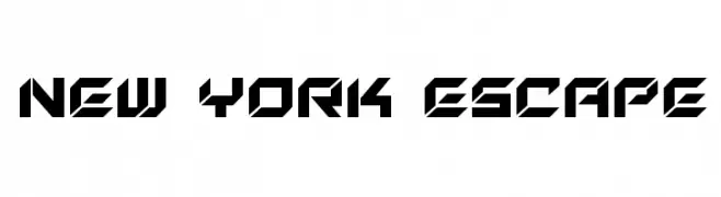 New York Escape  Frei Schriftart Herunterladen