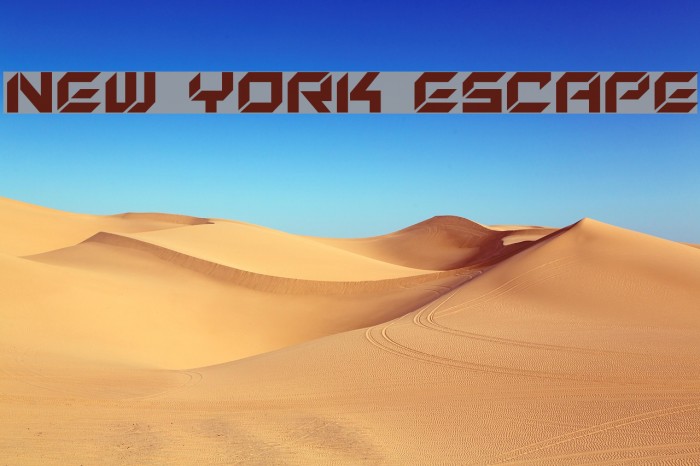 New York Escape Font examples