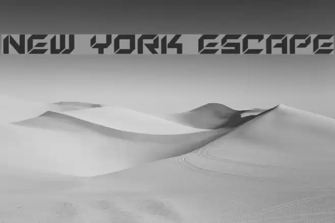 New York Escape Font examples