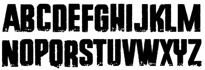 New York Hardcore Schriftart Groß