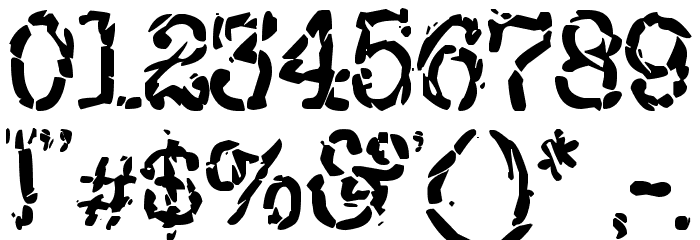 New York Punk Font OTHER CHARS