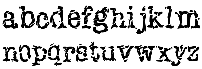 New York Punk Font LOWERCASE