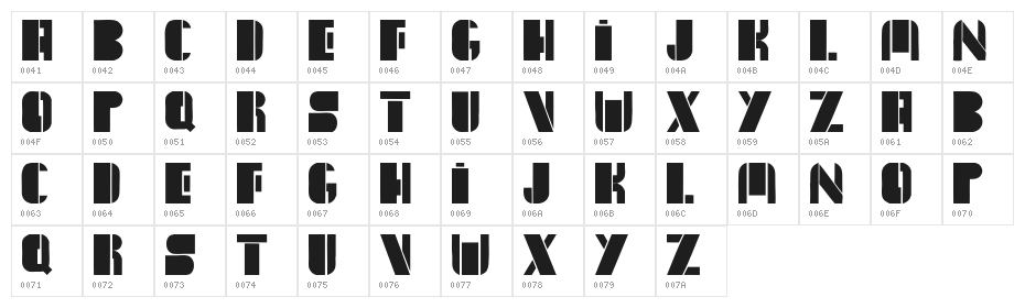 New York Sanj ExtraBold Character Map
