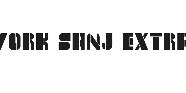 New York Sanj ExtraBold Logo