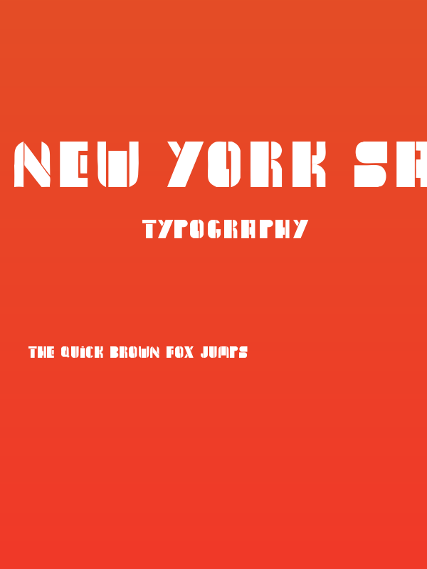 New York Sanj ExtraBold Poster
