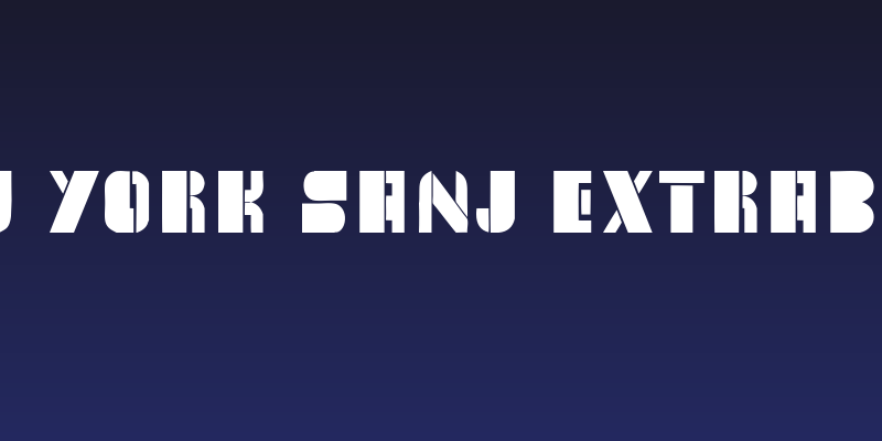 New York Sanj ExtraBold Social Header