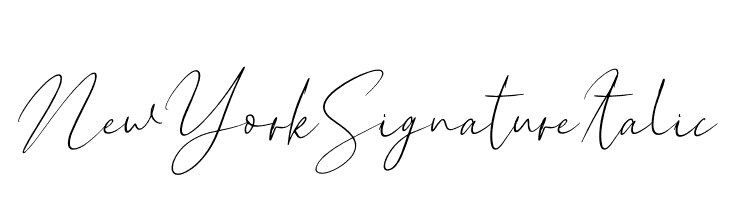 New York Signature Italic  नि: शुल्क फ़ॉन्ट्स डाउनलोड