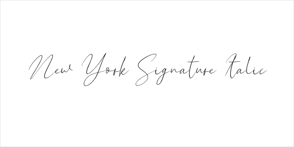 New York Signature Italic Logo