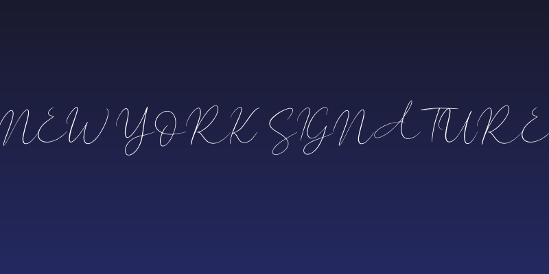 New York Signature Social Header