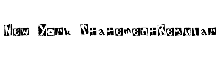 New York StatementRegular  Frei Schriftart Herunterladen