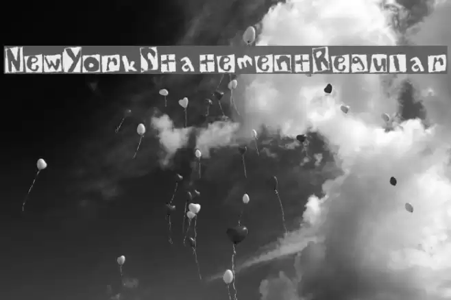 New York StatementRegular Font examples