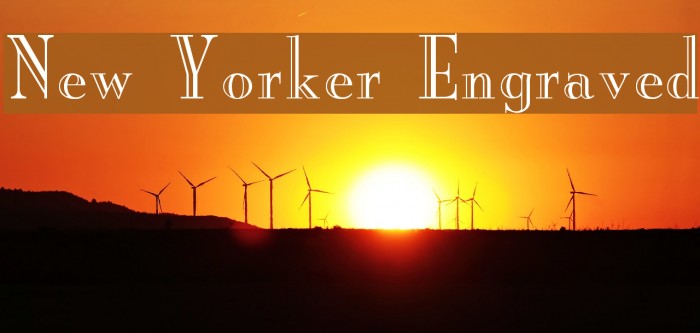 New Yorker Engraved Font examples