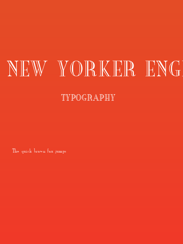 New Yorker Engraved Poster