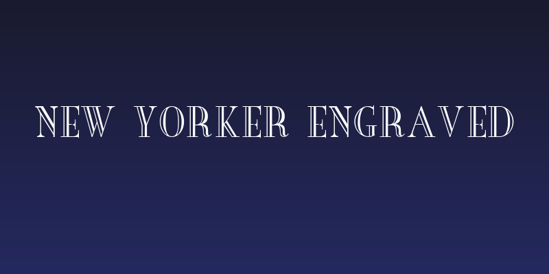 New Yorker Engraved Social Header