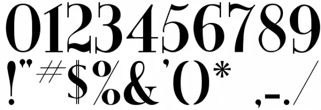 New Yorker Font OTHER CHARS