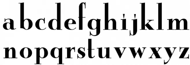 New Yorker Font LOWERCASE