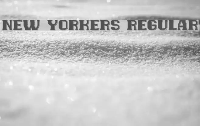 New Yorkers Regular Font examples