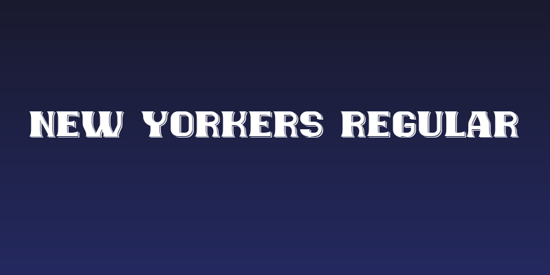 New Yorkers Regular Social Header