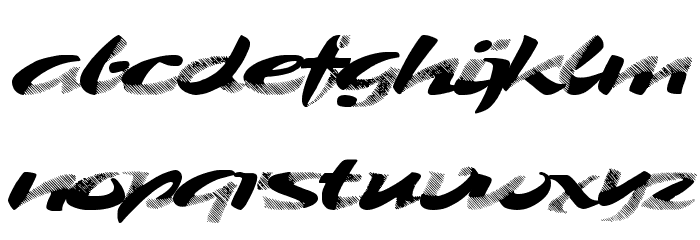 New man Font LOWERCASE