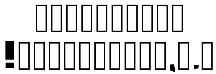 NewAge Font OTHER CHARS
