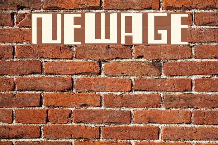 NewAge Font examples