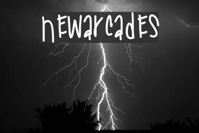 NewArcades Font examples