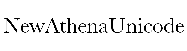 NewAthenaUnicode Font