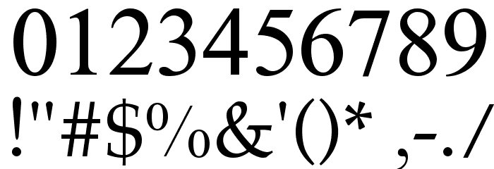 NewAthenaUnicode Font OTHER CHARS