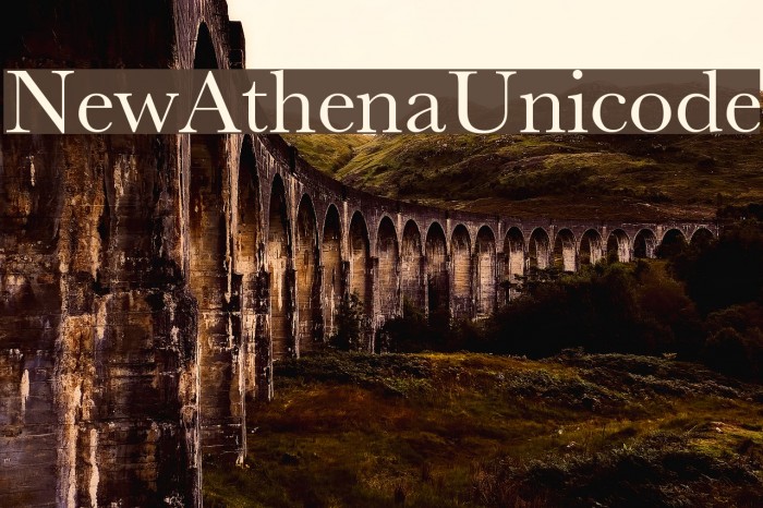 NewAthenaUnicode Font examples