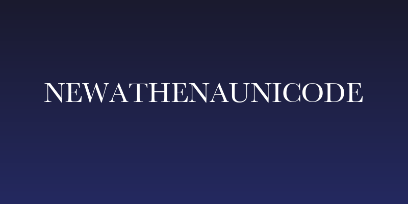 NewAthenaUnicode Social Header