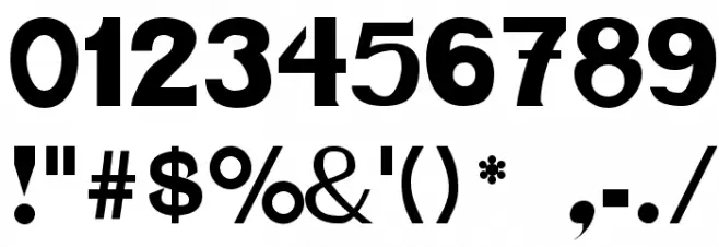 NewBold Bold フォント その他の文字