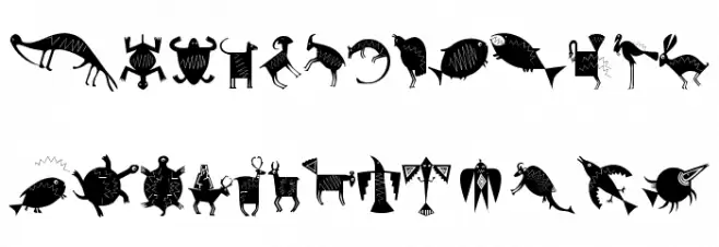 NewCaveDrawings फ़ॉन्ट अपरकेस