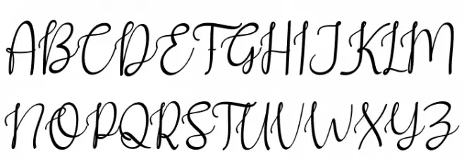 NewChristmas Font UPPERCASE