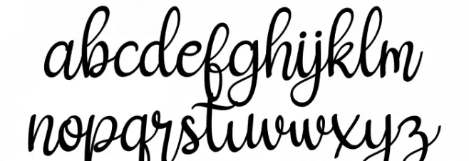 NewChristmas フォント 小文字