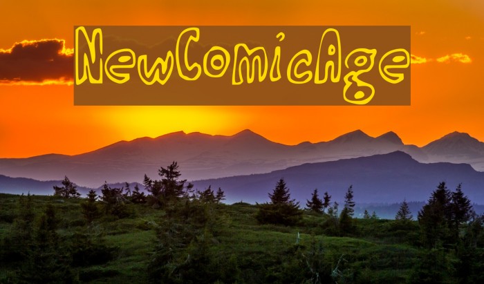NewComicAge Font examples