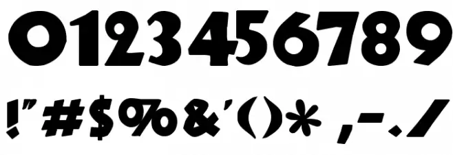 NewCountry Font OTHER CHARS