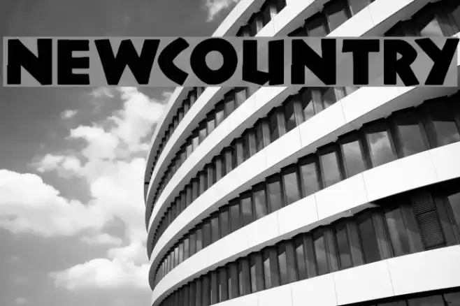 NewCountry Font examples