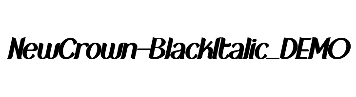 NewCrown-BlackItalic_DEMO  Frei Schriftart Herunterladen