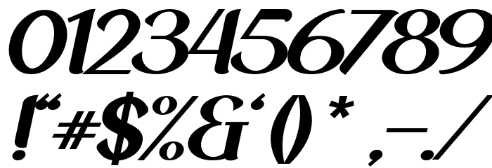 NewCrown-BlackItalic_DEMO Font OTHER CHARS