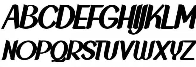 NewCrown-BlackItalic_DEMO 字体 大写