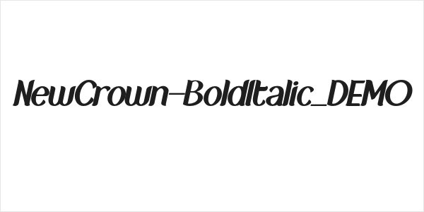 NewCrown-BoldItalic_DEMO Logo