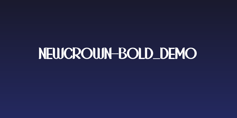 NewCrown-Bold_DEMO Social Header