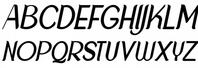 NewCrown-LightItalic_DEMO फ़ॉन्ट अपरकेस