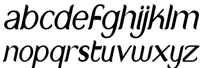NewCrown-LightItalic_DEMO Font LOWERCASE